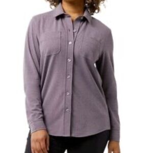 32 Heat Women's Lavender Purple XXL Button-Down Shirt